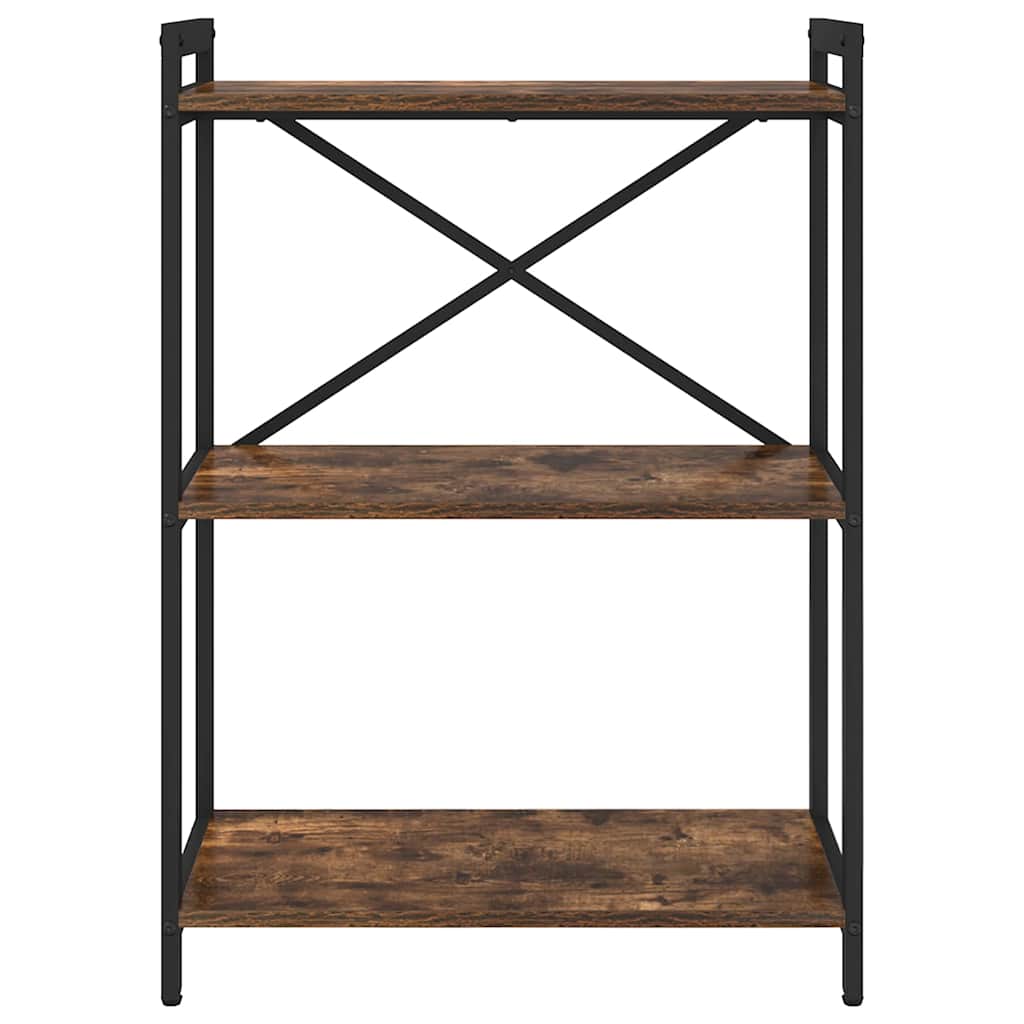 Bookshelf Smoked Oak 60 x 30 x 85 cm Engineered Wood