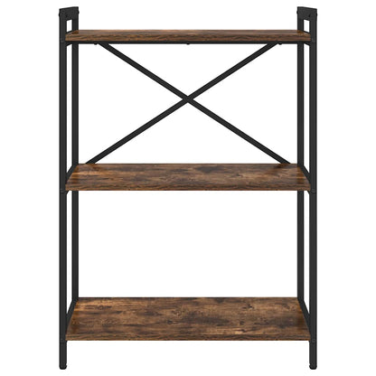 Bookshelf Smoked Oak 60 x 30 x 85 cm Engineered Wood