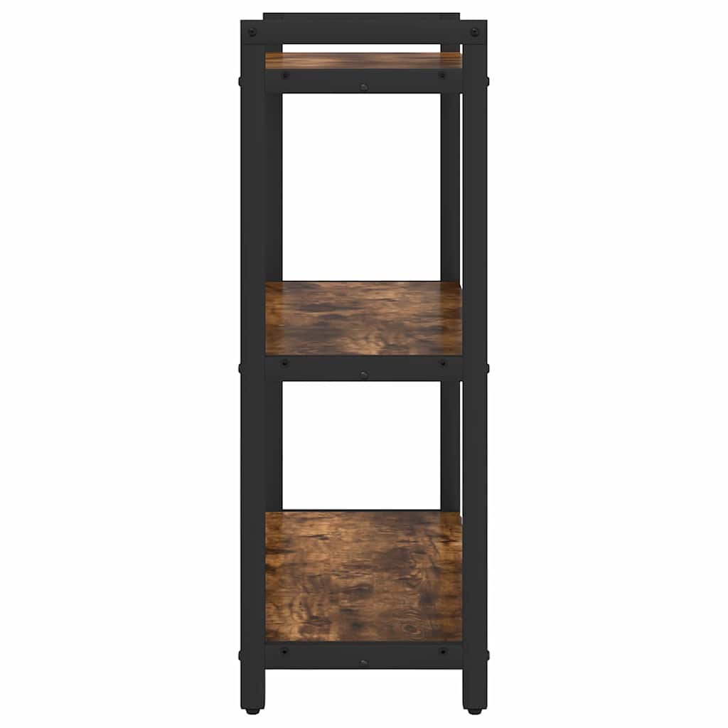 Bookshelf Smoked Oak 60 x 30 x 85 cm Engineered Wood