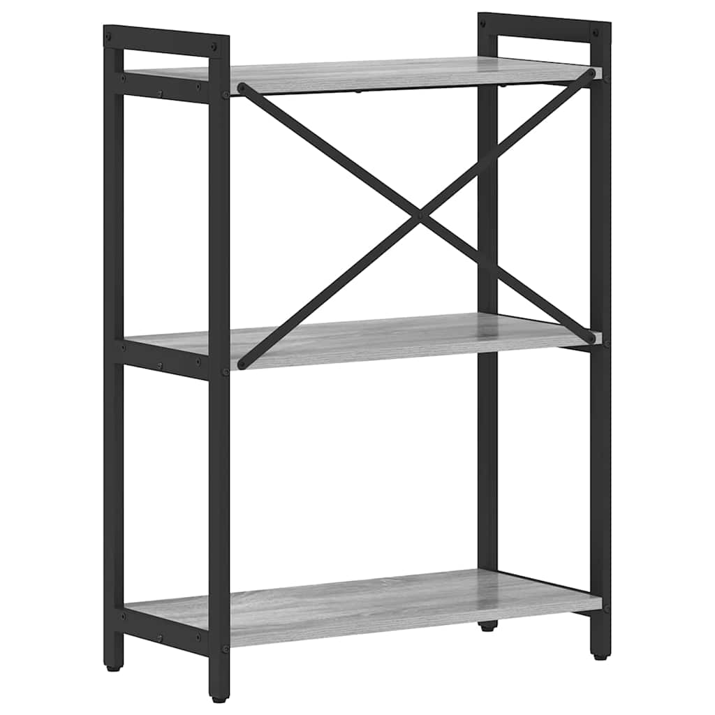 Bookshelf Grey sonoma 60 x 30 x 85 cm Engineered Wood