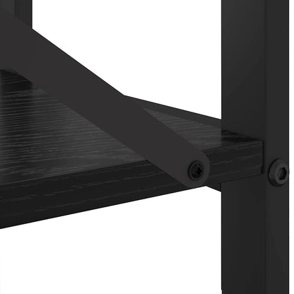 Bookshelf Black Oak 60 x 30 x 50 cm Engineered Wood