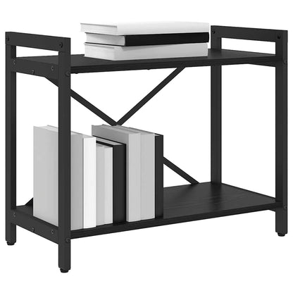 Bookshelf Black Oak 60 x 30 x 50 cm Engineered Wood