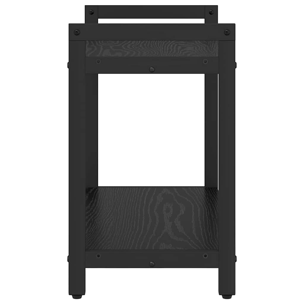 Bookshelf Black Oak 60 x 30 x 50 cm Engineered Wood