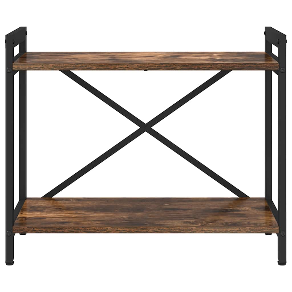 Bookshelf Smoked Oak 60 x 30 x 50 cm Engineered Wood