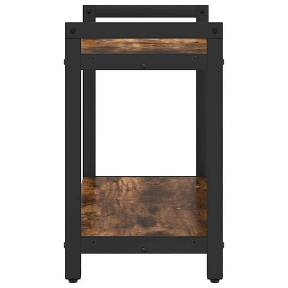 Bookshelf Smoked Oak 60 x 30 x 50 cm Engineered Wood