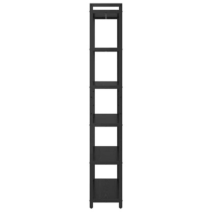 Bookshelf 80 x 30 x 189.5 cm Engineered Wood Black Oak