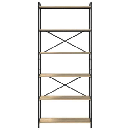 Bookshelf 80 x 30 x 189.5 cm Engineered Wood Sonoma Oak