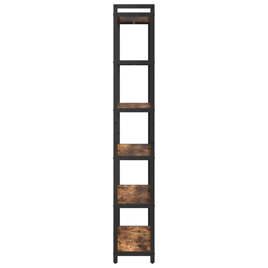 Bookshelf Smoked Oak 80 x 30 x 190 cm Engineered Wood