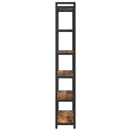 Bookshelf Smoked Oak 80 x 30 x 190 cm Engineered Wood