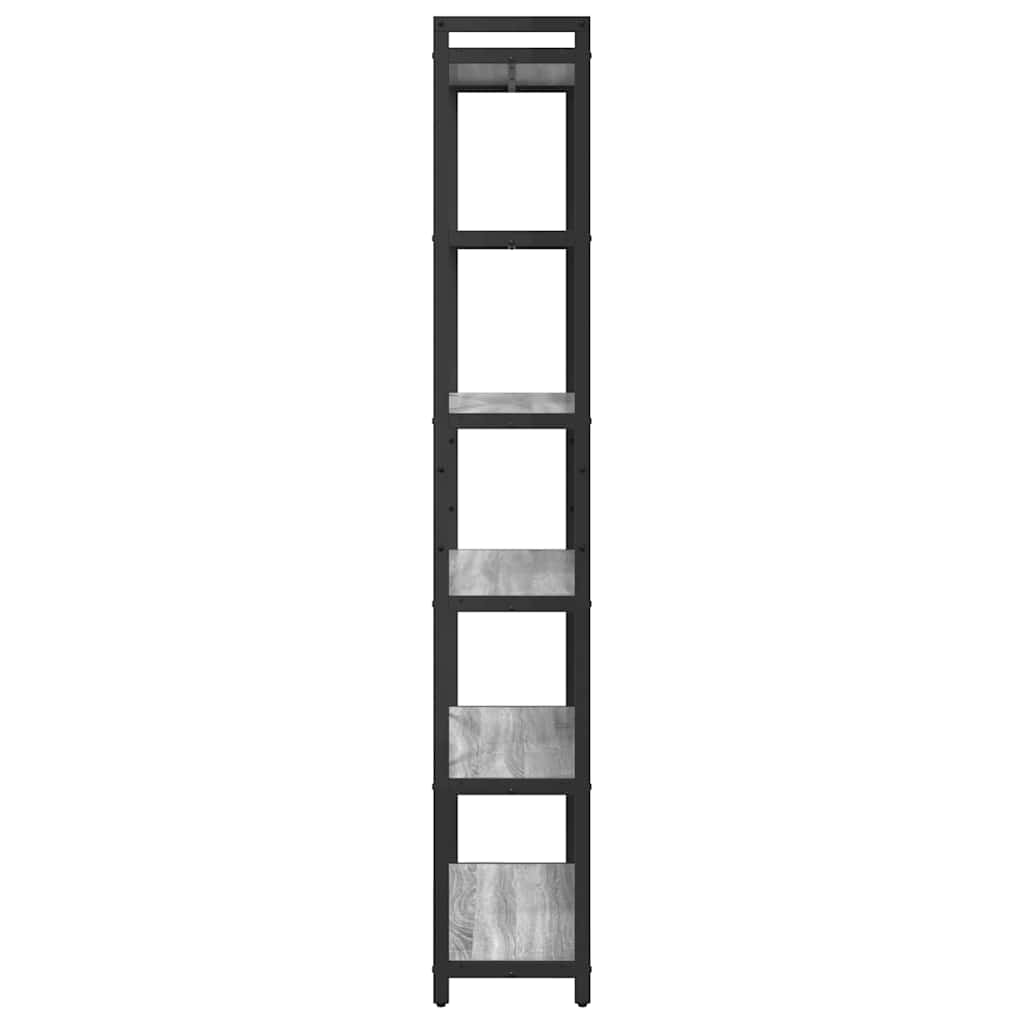 Bookshelf 80 x 30 x 189.5 cm Engineered Wood Grey sonoma