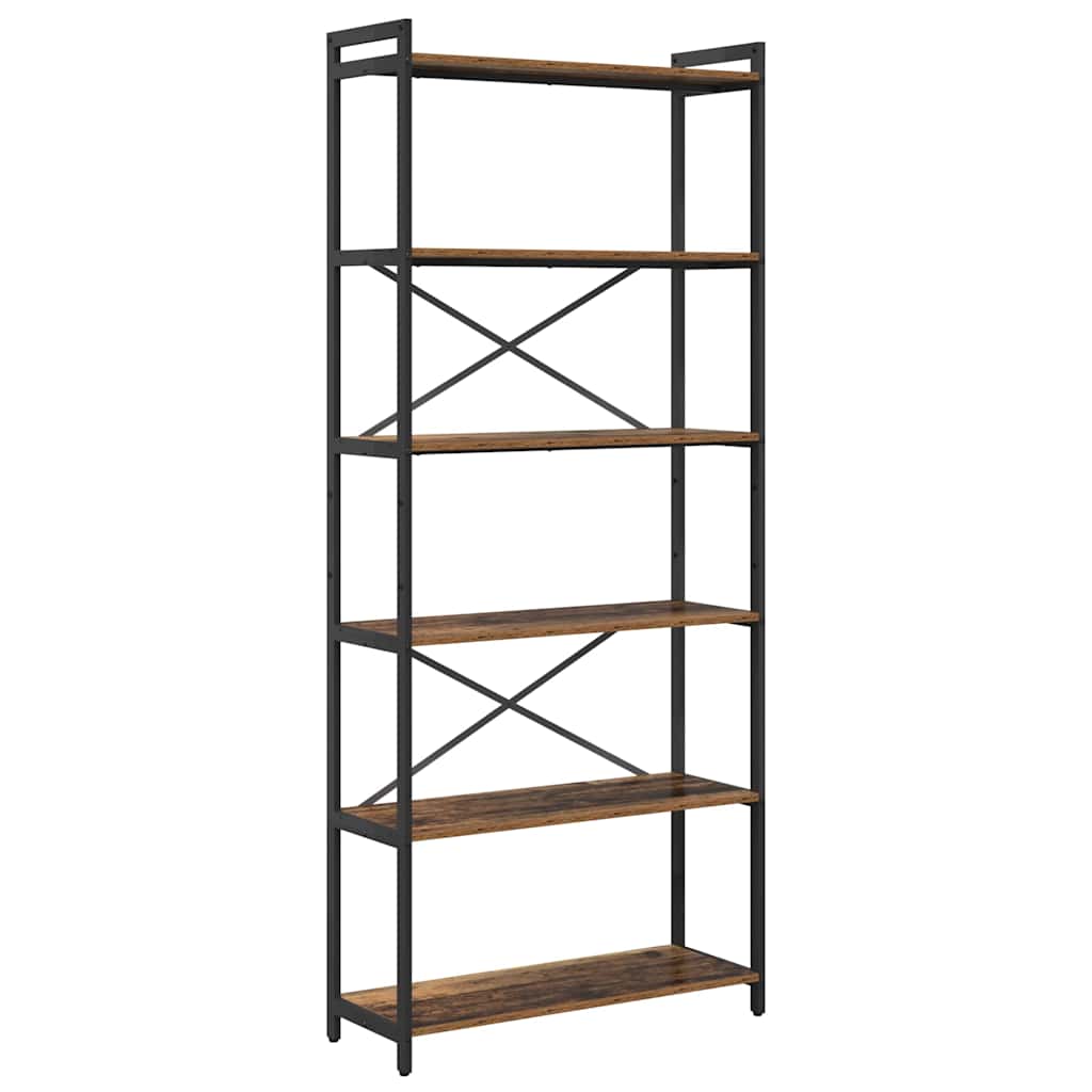 Bookshelf Old wood 80 x 30 x 190 cm Engineered Wood