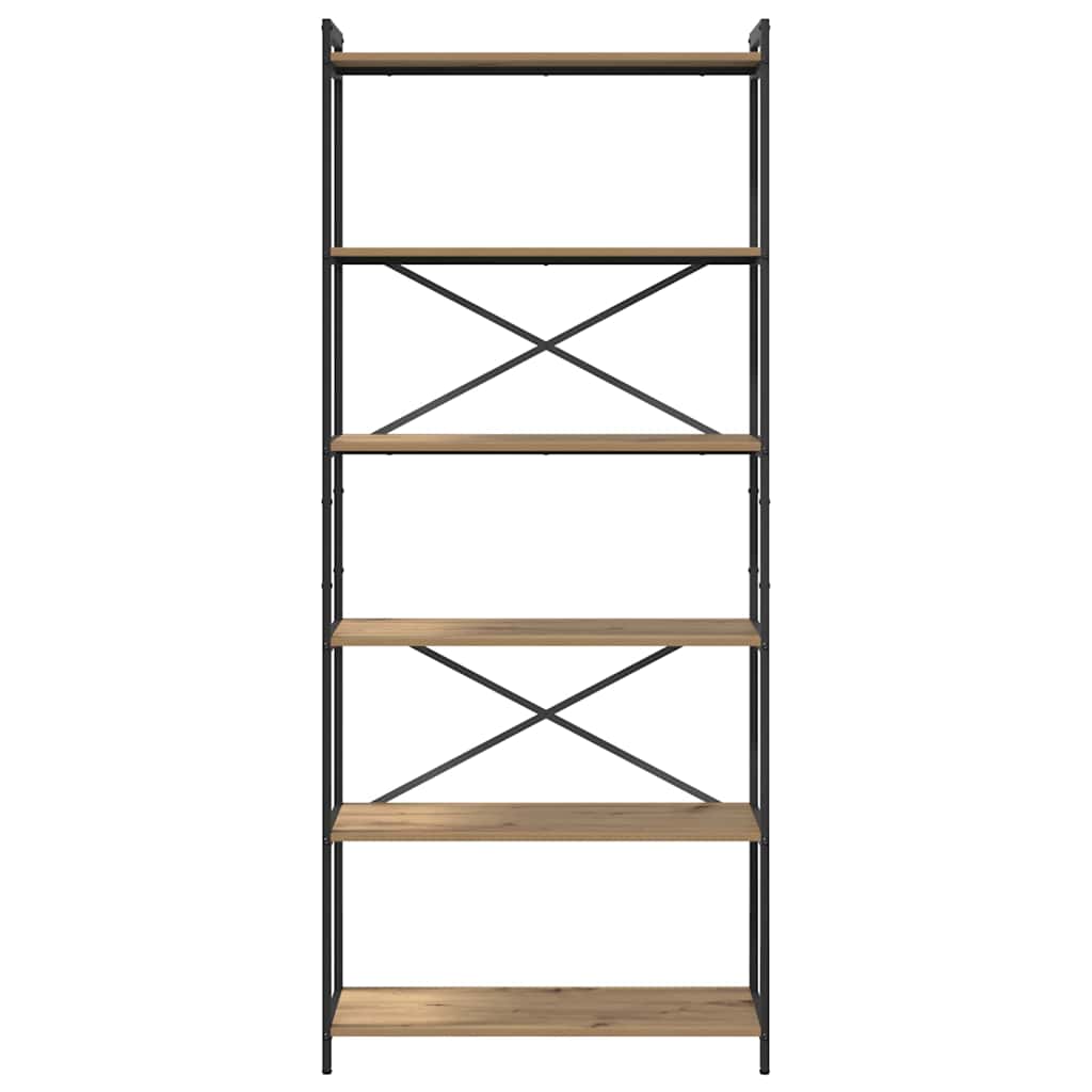 Bookshelf Artisan Oak 80 x 30 x 190 cm Engineered Wood