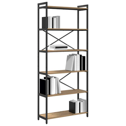 Bookshelf Artisan Oak 80 x 30 x 190 cm Engineered Wood