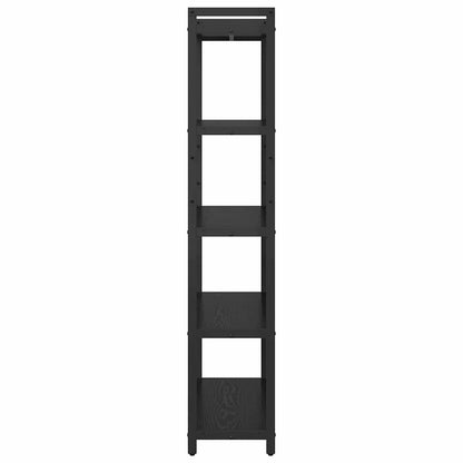Bookshelf 80 x 30 x 155 cm Engineered Wood Black Oak