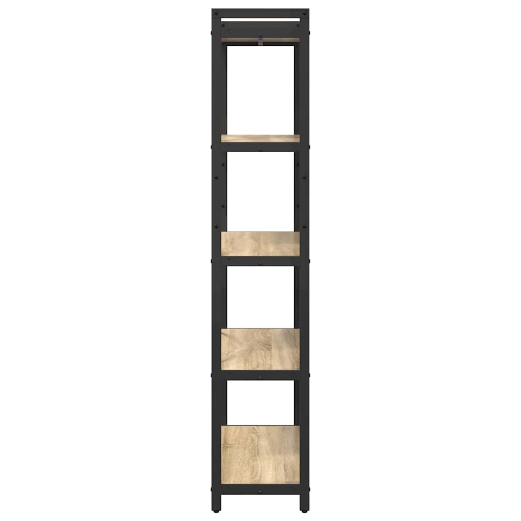 Bookshelf 80 x 30 x 155 cm Engineered Wood Sonoma Oak