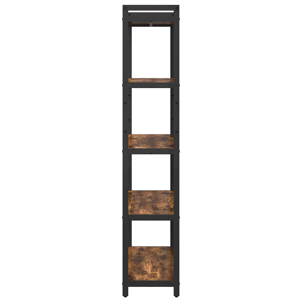 Bookshelf 80 x 30 x 155 cm Engineered Wood Smoked Oak