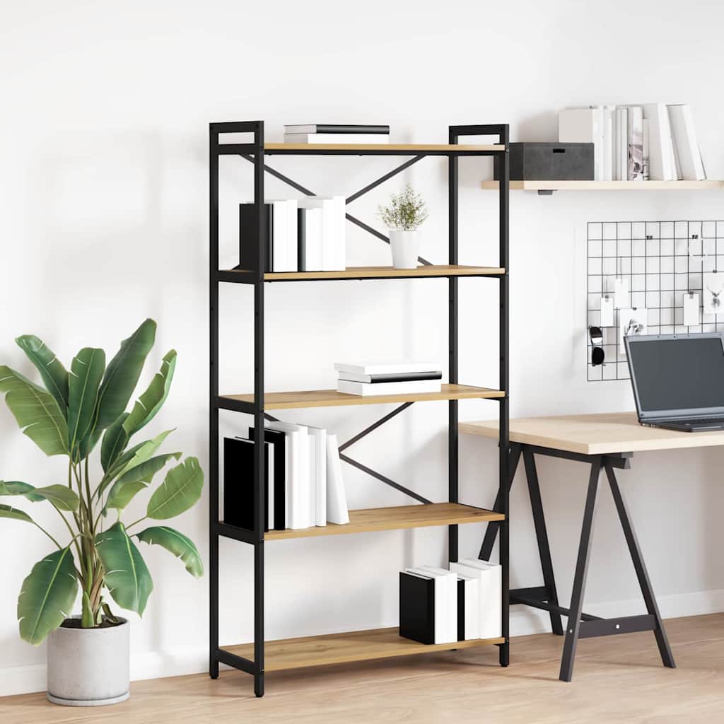 Bookshelf Artisan Oak 80 x 30 x 155 cm Engineered Wood