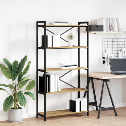 Bookshelf 80 x 30 x 155 cm Engineered Wood Artisan Oak