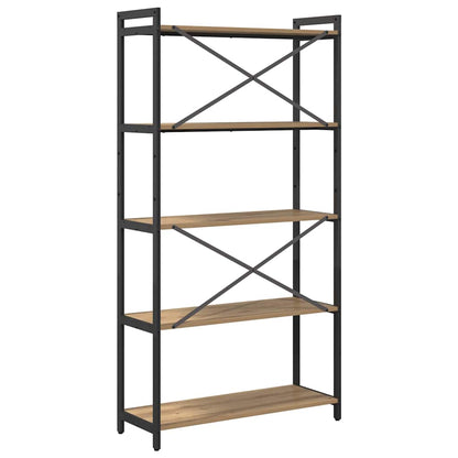 Bookshelf 80 x 30 x 155 cm Engineered Wood Artisan Oak
