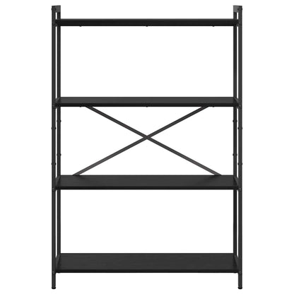 Bookshelf 80 x 30 x 120 cm Engineered Wood Black Oak