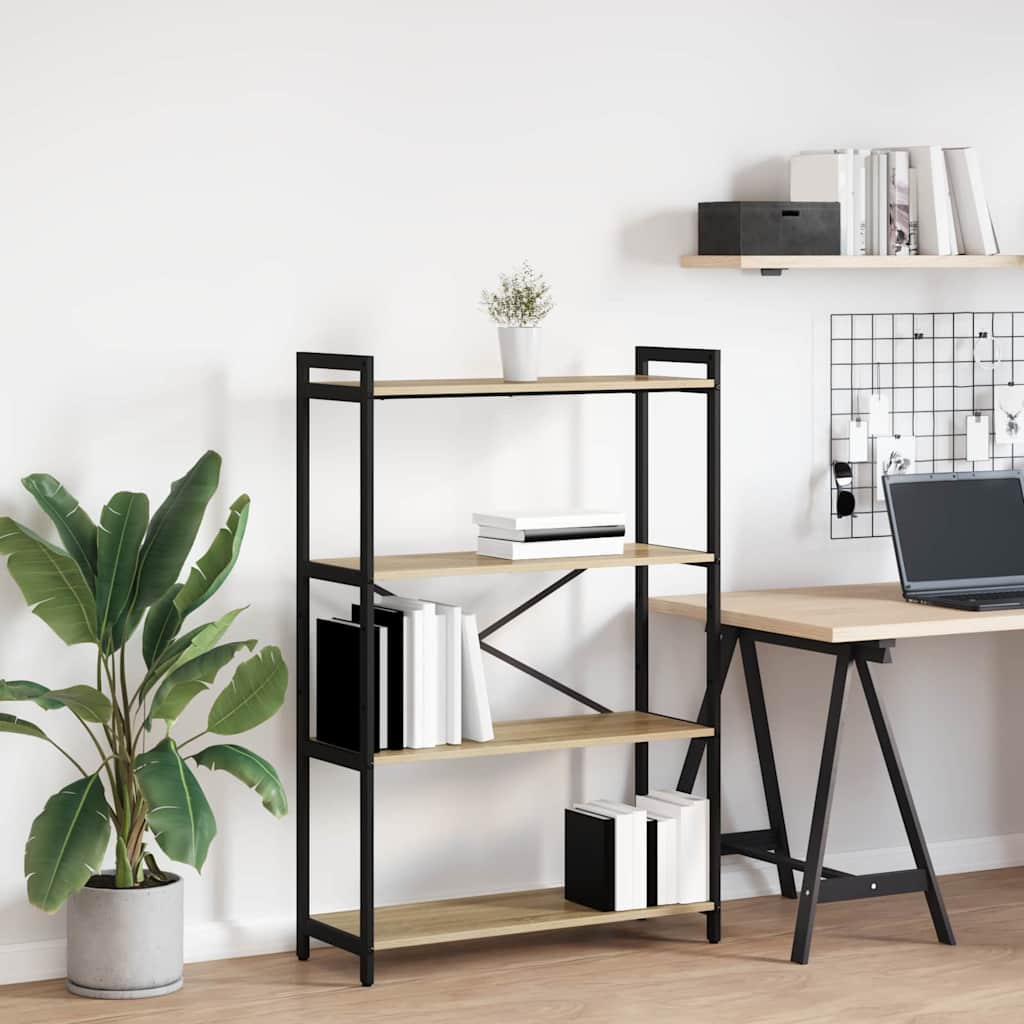 Bookshelf 80 x 30 x 120 cm Engineered Wood Sonoma Oak