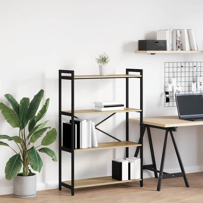 Bookshelf 80 x 30 x 120 cm Engineered Wood Sonoma Oak