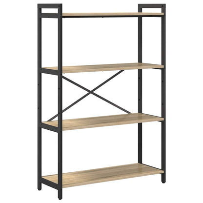 Bookshelf 80 x 30 x 120 cm Engineered Wood Sonoma Oak