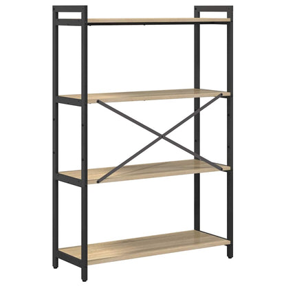 Bookshelf 80 x 30 x 120 cm Engineered Wood Sonoma Oak