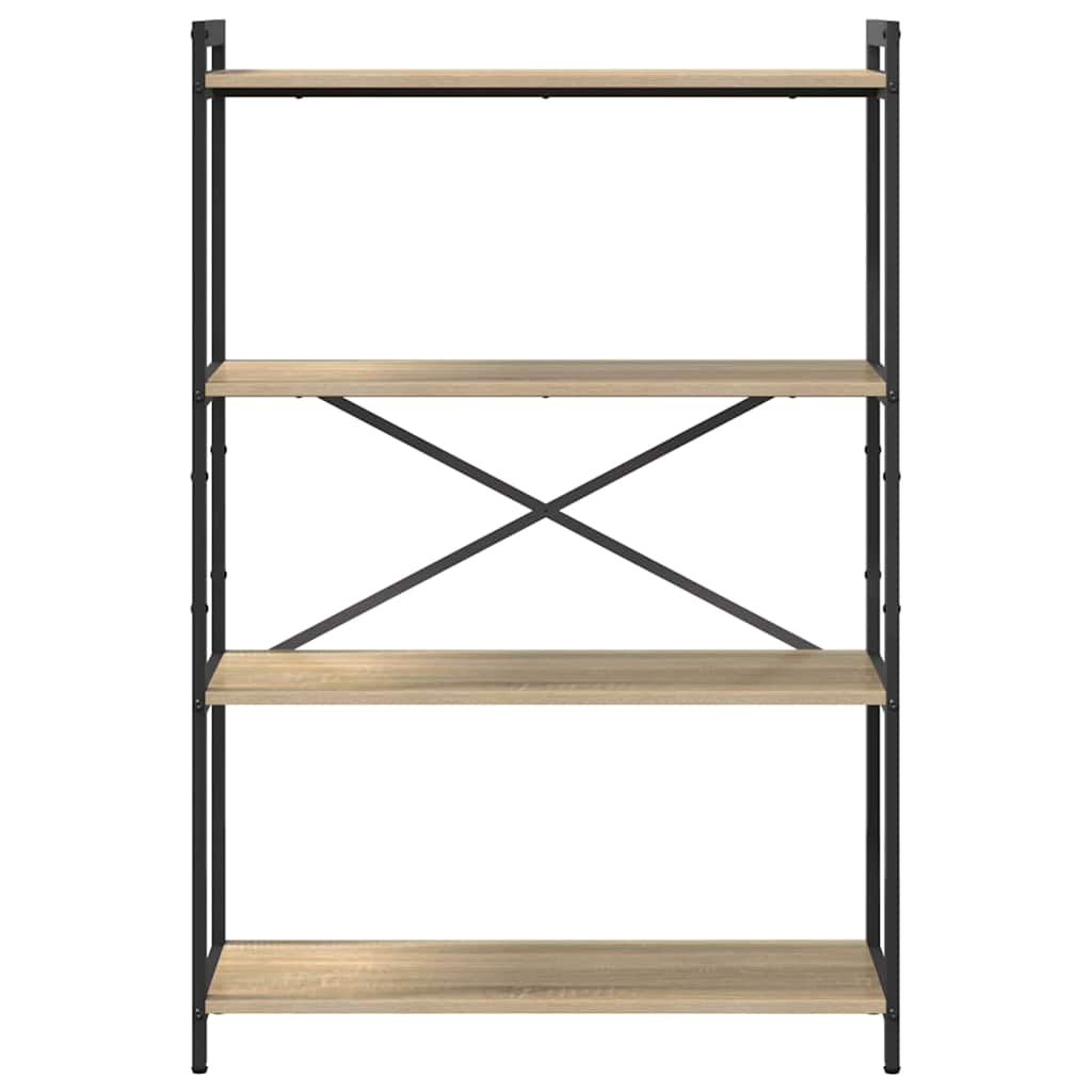Bookshelf 80 x 30 x 120 cm Engineered Wood Sonoma Oak