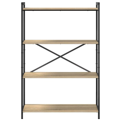 Bookshelf 80 x 30 x 120 cm Engineered Wood Sonoma Oak