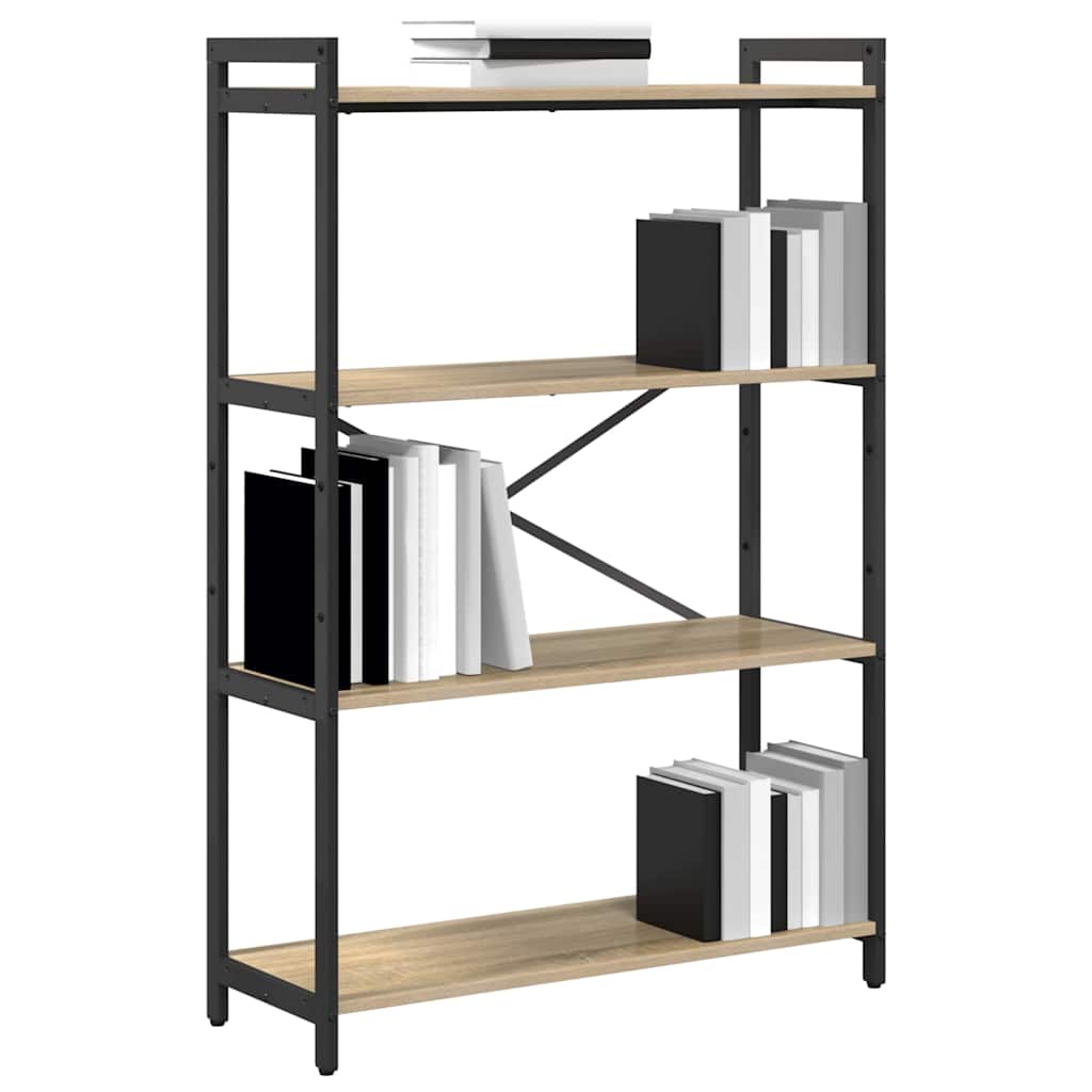 Bookshelf 80 x 30 x 120 cm Engineered Wood Sonoma Oak