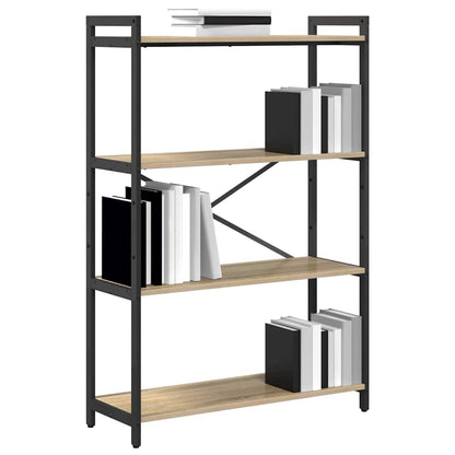 Bookshelf 80 x 30 x 120 cm Engineered Wood Sonoma Oak