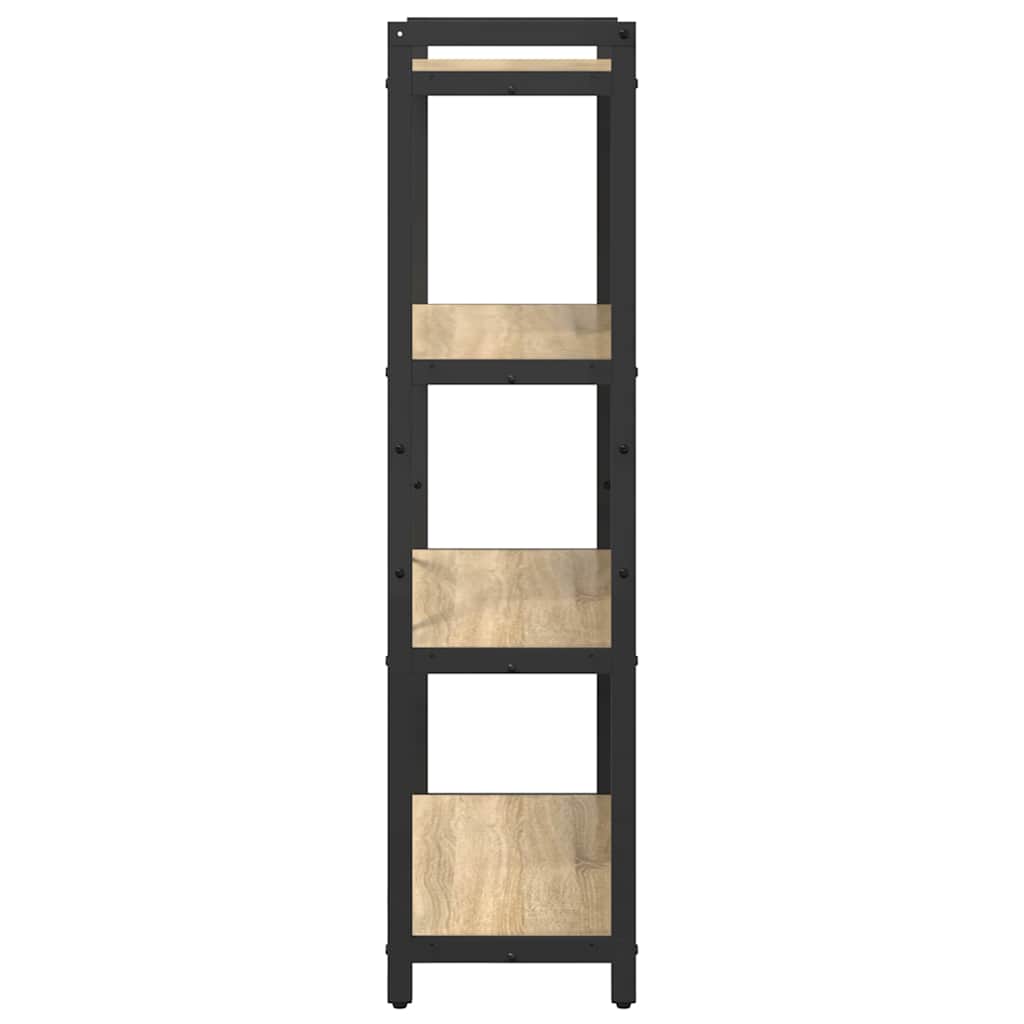 Bookshelf 80 x 30 x 120 cm Engineered Wood Sonoma Oak