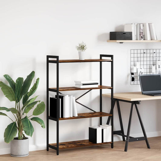 Bookshelf 80 x 30 x 120 cm Engineered Wood Smoked Oak