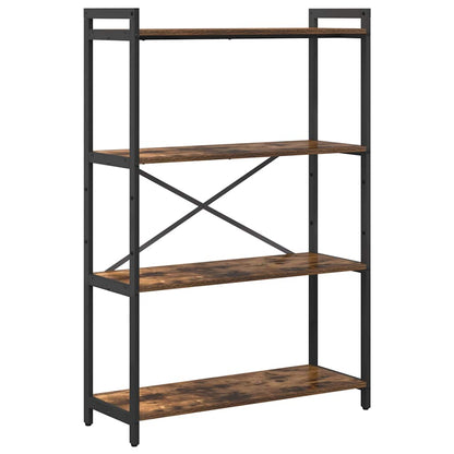 Bookshelf 80 x 30 x 120 cm Engineered Wood Smoked Oak