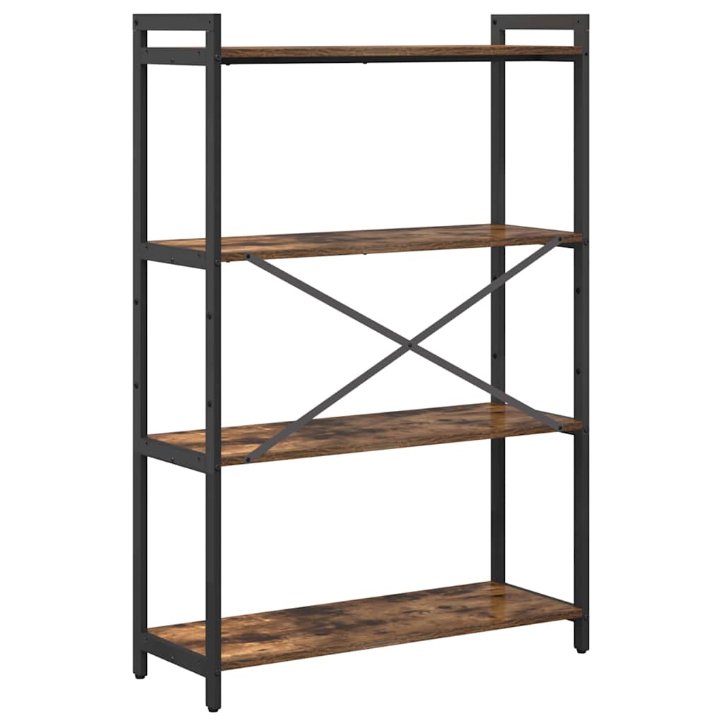 Bookshelf 80 x 30 x 120 cm Engineered Wood Smoked Oak