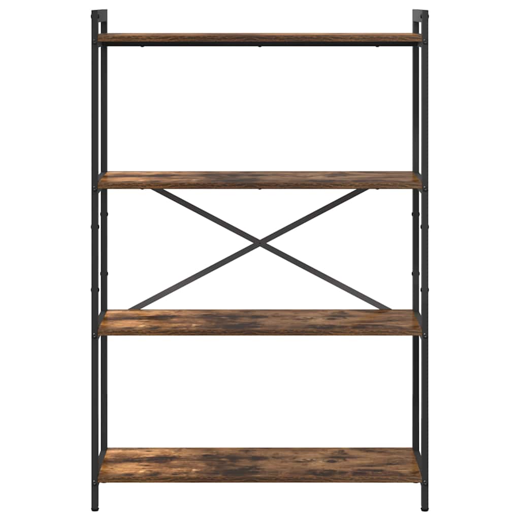 Bookshelf 80 x 30 x 120 cm Engineered Wood Smoked Oak