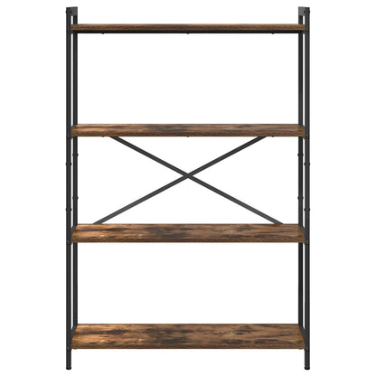 Bookshelf 80 x 30 x 120 cm Engineered Wood Smoked Oak