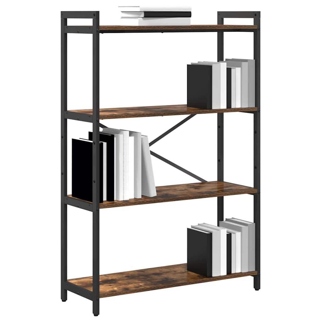 Bookshelf 80 x 30 x 120 cm Engineered Wood Smoked Oak