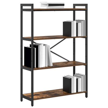 Bookshelf 80 x 30 x 120 cm Engineered Wood Smoked Oak