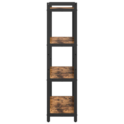 Bookshelf 80 x 30 x 120 cm Engineered Wood Smoked Oak