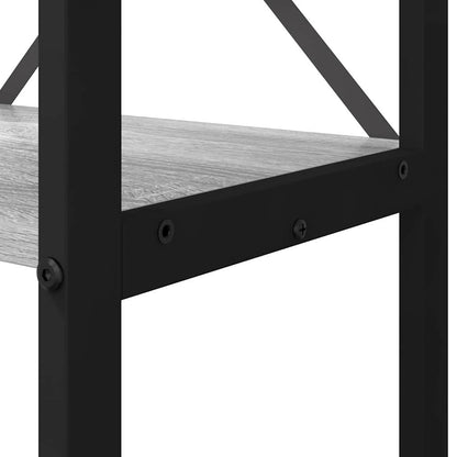 Bookshelf 80 x 30 x 120 cm Engineered Wood Grey sonoma