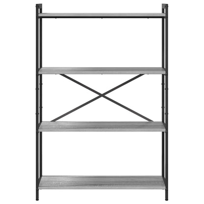 Bookshelf 80 x 30 x 120 cm Engineered Wood Grey sonoma