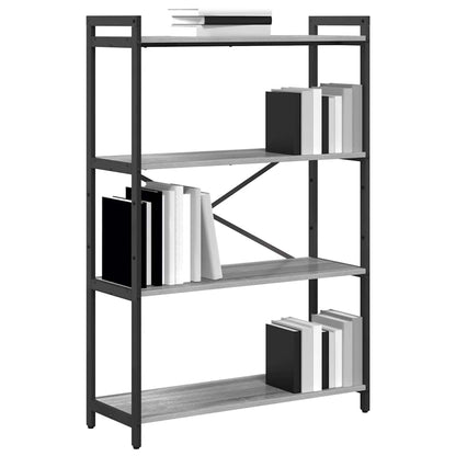 Bookshelf 80 x 30 x 120 cm Engineered Wood Grey sonoma