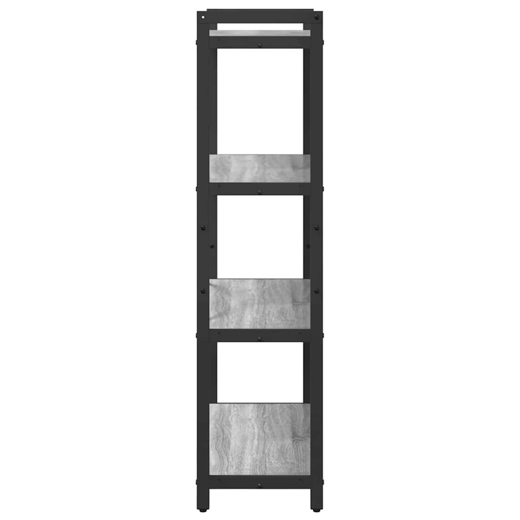 Bookshelf 80 x 30 x 120 cm Engineered Wood Grey sonoma