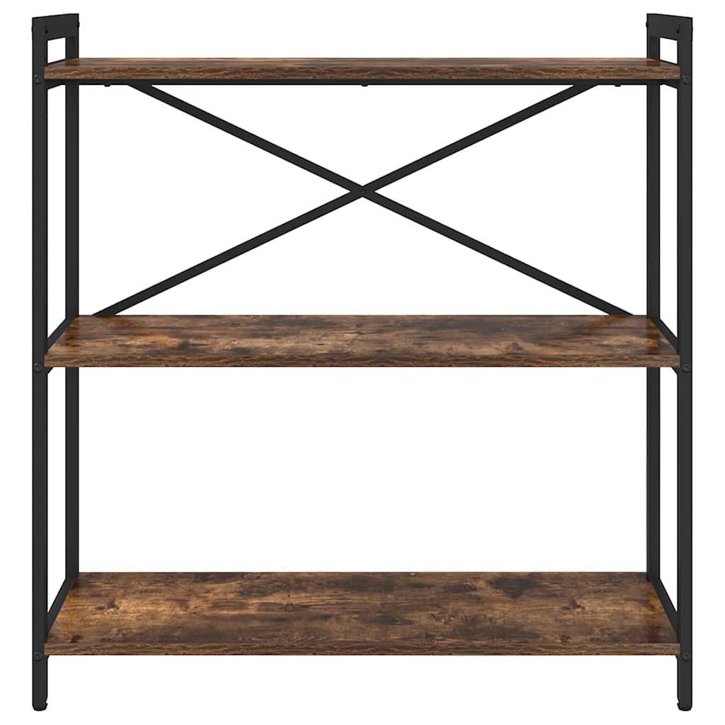 Bookshelf Smoked Oak 80 x 30 x 85 cm Engineered Wood