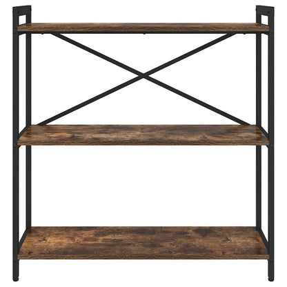 Bookshelf Smoked Oak 80 x 30 x 85 cm Engineered Wood