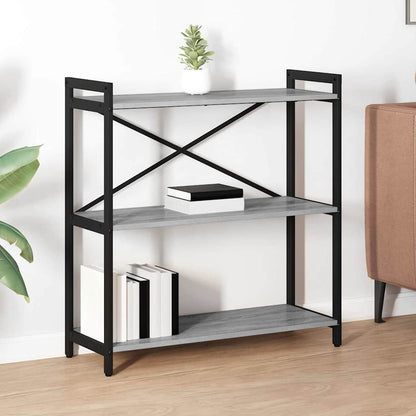 Bookshelf Grey sonoma 80 x 30 x 85 cm Engineered Wood