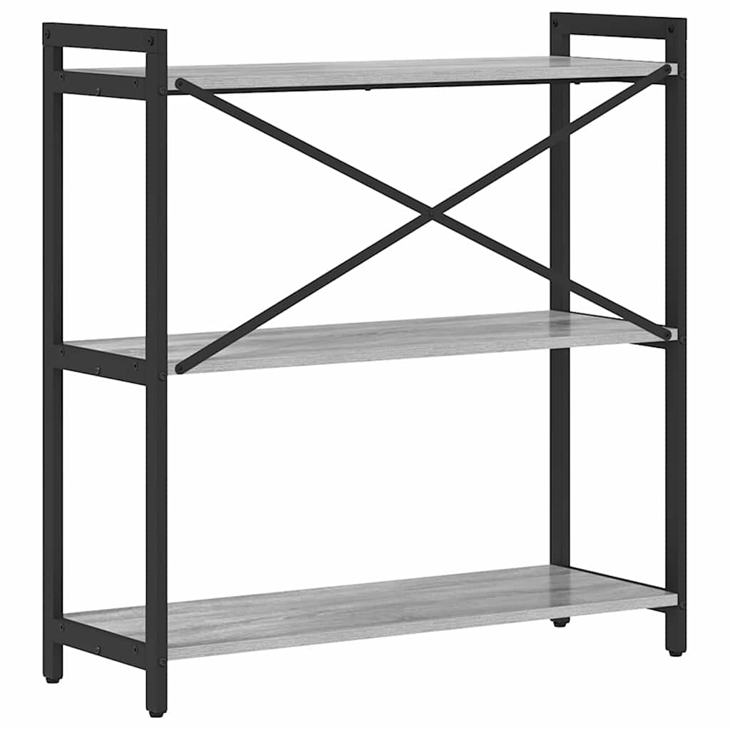 Bookshelf Grey sonoma 80 x 30 x 85 cm Engineered Wood