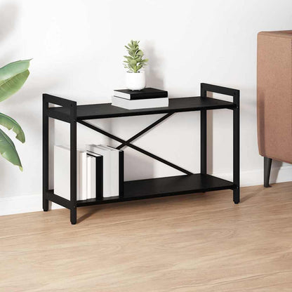 Bookshelf Black Oak 80 x 30 x 50 cm Engineered Wood